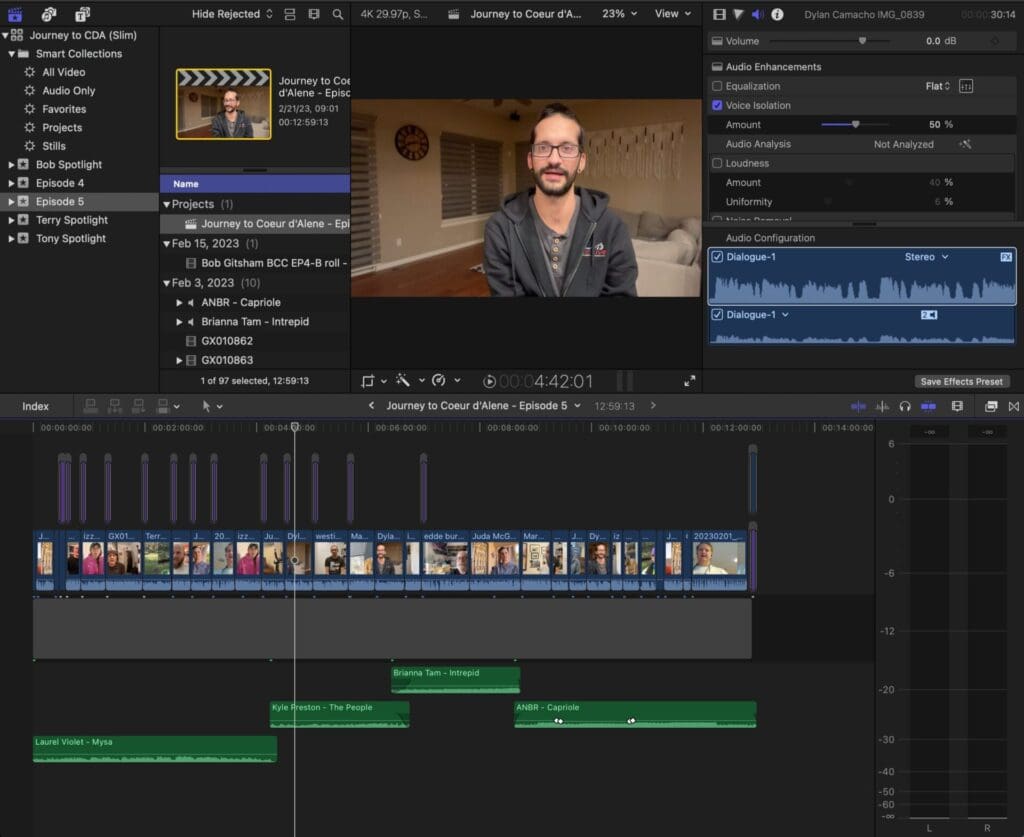 The Final Cut Editing Timeline